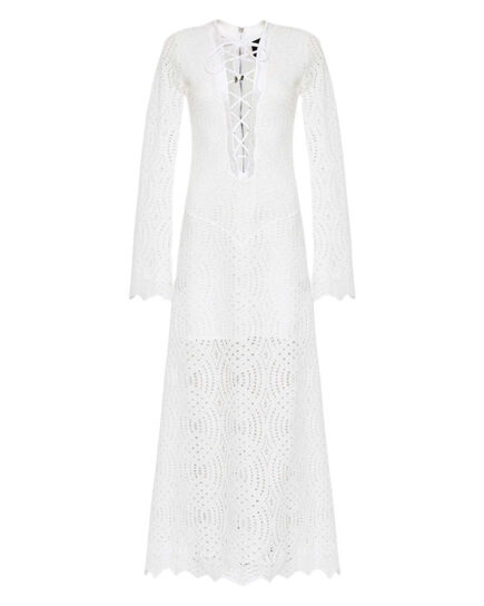 John Richmond Tipzer Φόρεμα Rwp22068ves Λευκό
