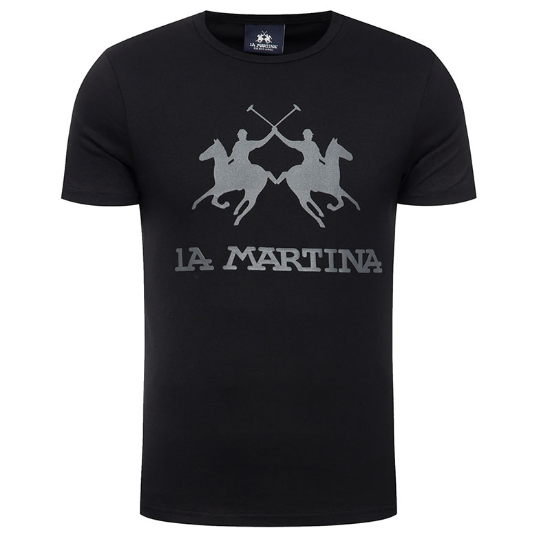 La Martina Μπλούζα T-shirt CCMR05 Μαύρο