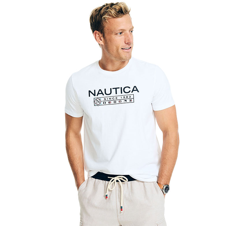 Nautica Μπλούζα T shirt V35106 Λευκή
