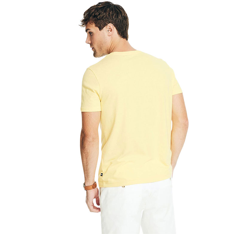 Nautica Μπλούζα T shirt V35106 Κίτρινη