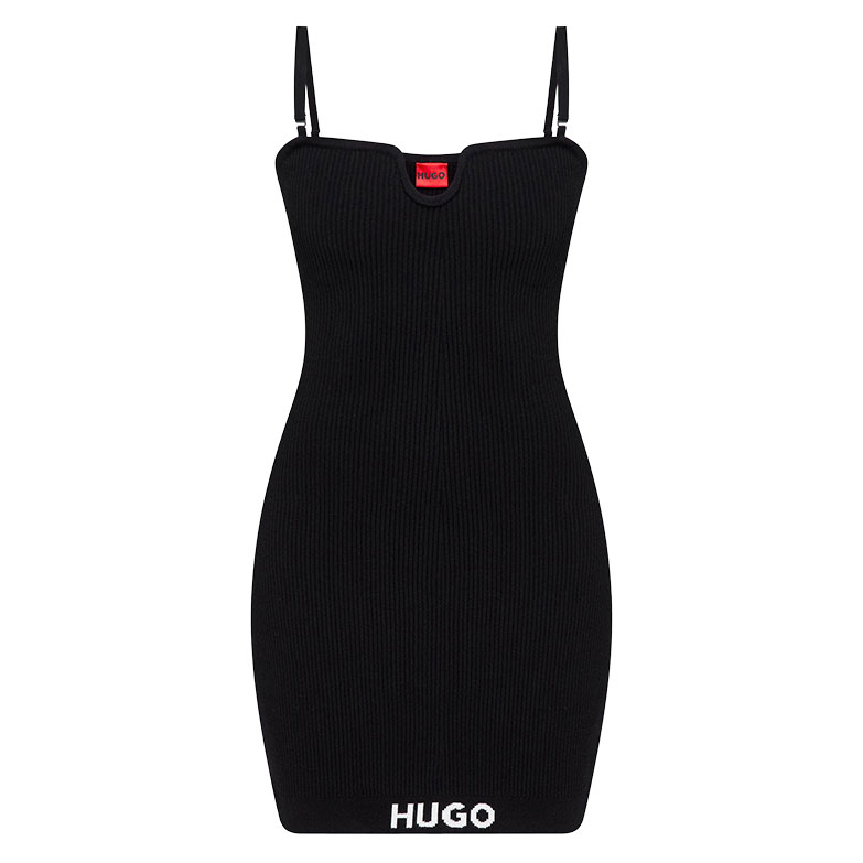 HUGO Φόρεμα Sarta Μαύρο