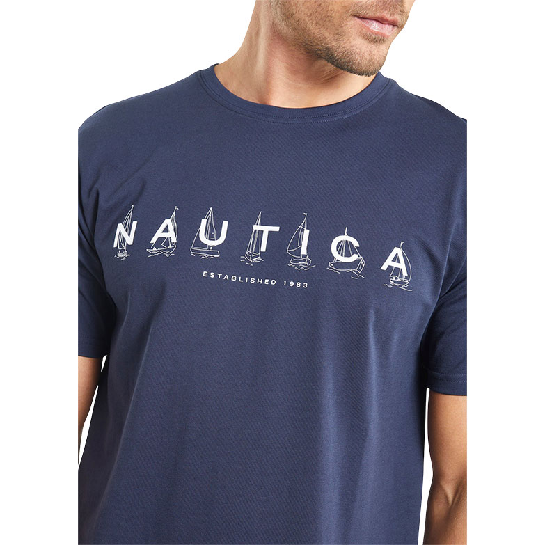 NAUTICA Μπλούζα T-Shirt Cade Μπλέ - Image 3