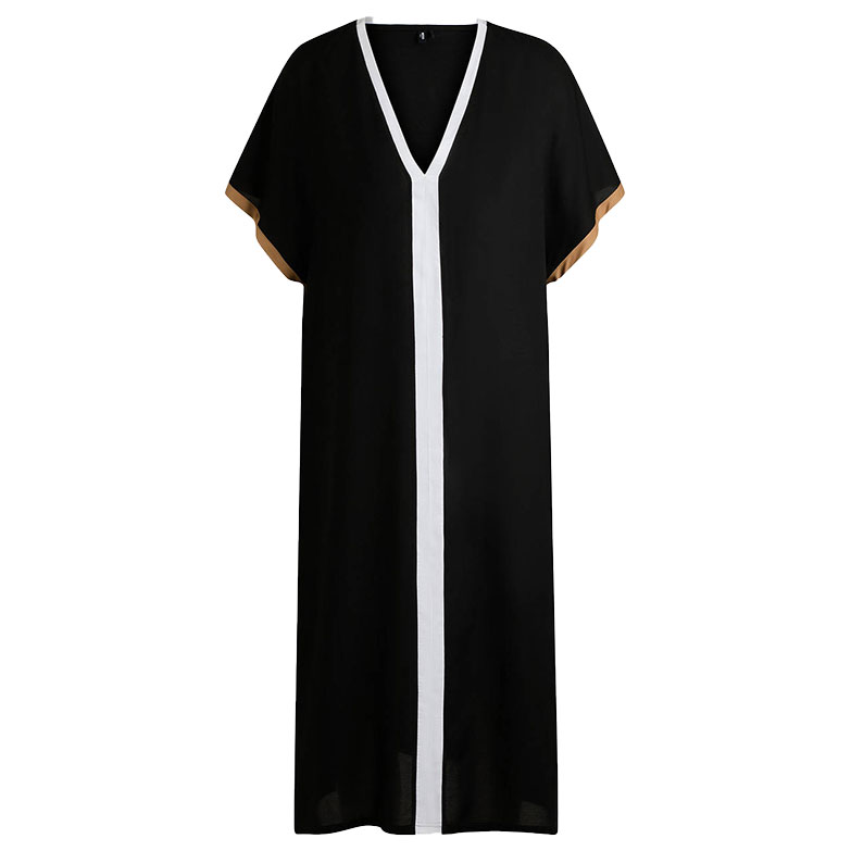 BOSS Μαγιώ Codes Cover Up Μαύρο