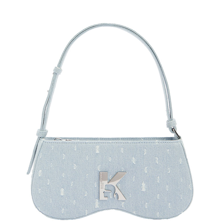 Karl Lagerfeld Τσάντα Sunglass Boucle SHB Μπλε