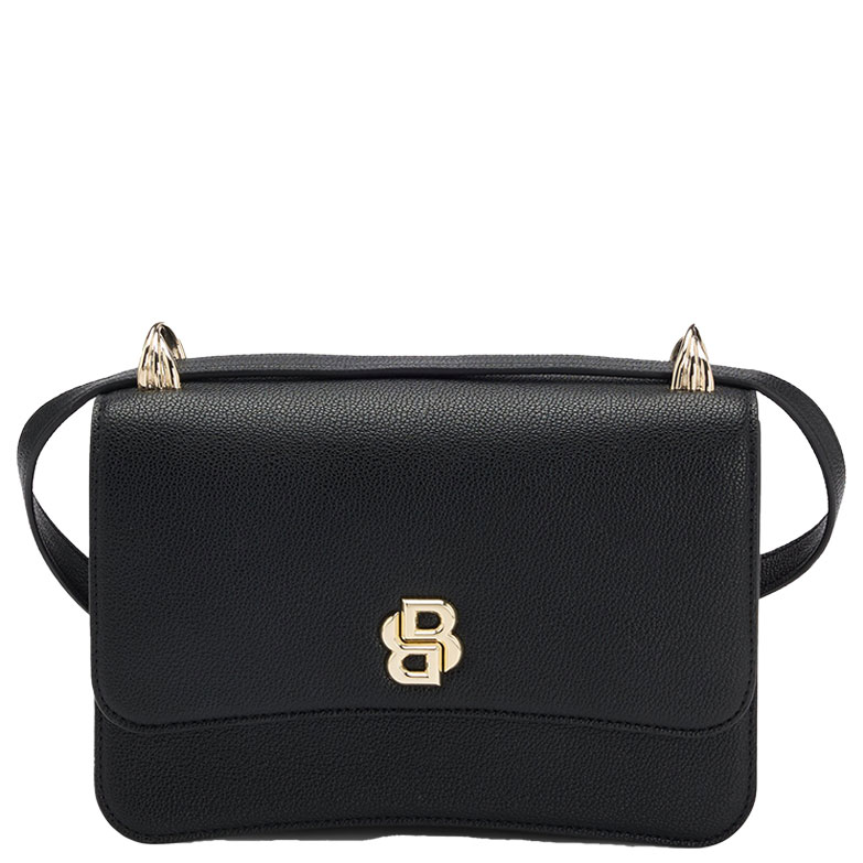 BOSS Τσάντα Δερμάτινη Icon Crossbody Μαύρη